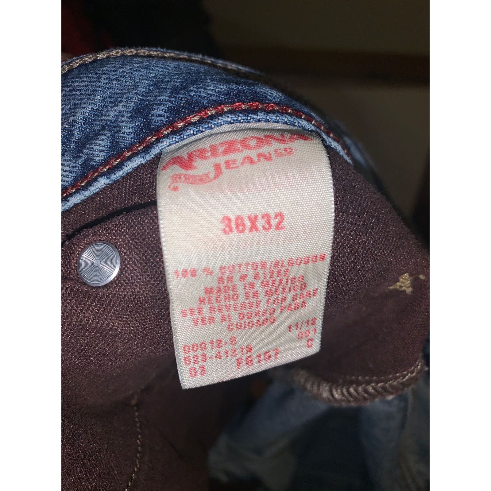 Other × Vintage Y2K Arizona Jeans Distressed Knee Denim 36x32 Made in Mexico Size US 36 / EU 52 - 6 Thumbnail