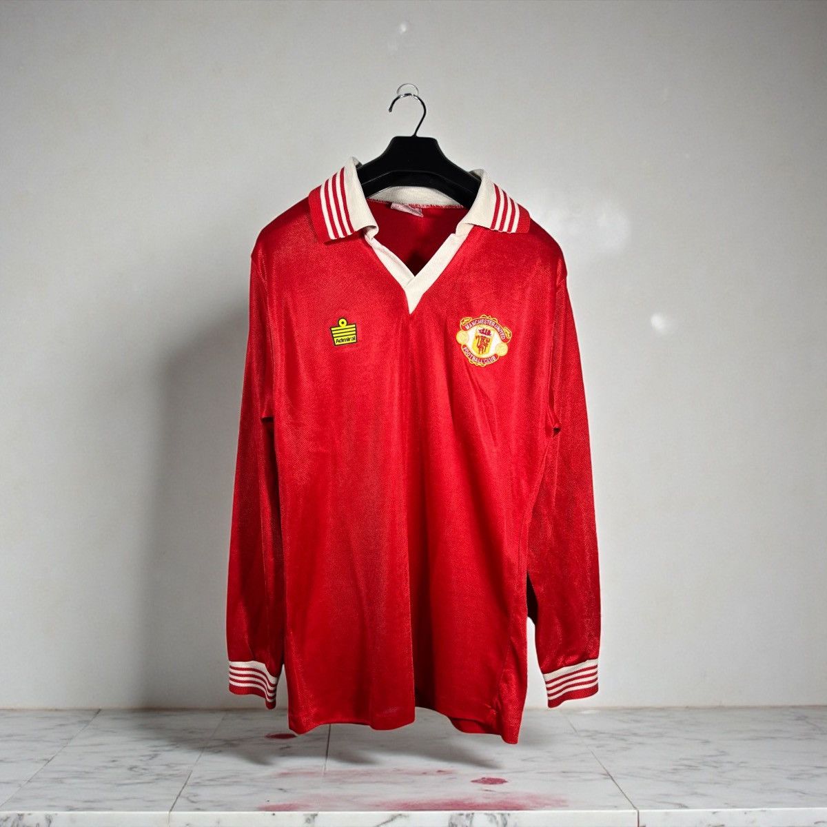 Vintage Vintage 70s Manchester United Admiral Long Sleeve Jersey Size US S / EU 44-46 / 1 - 1 Thumbnail