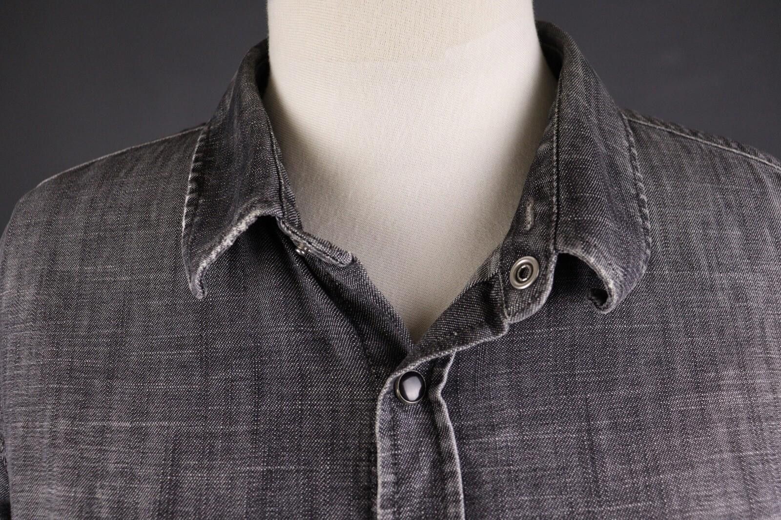 The Kooples The Kooples Jeans Fitted Gray Button Down Shirt Size M Size US M / EU 48-50 / 2 - 4 Thumbnail