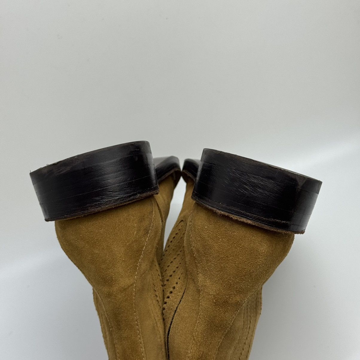 Kenzo Kenzo Kolorado Square Moc Toe Chelsea Boots - Tan Suede Size US 9 / EU 42 - 15 Thumbnail