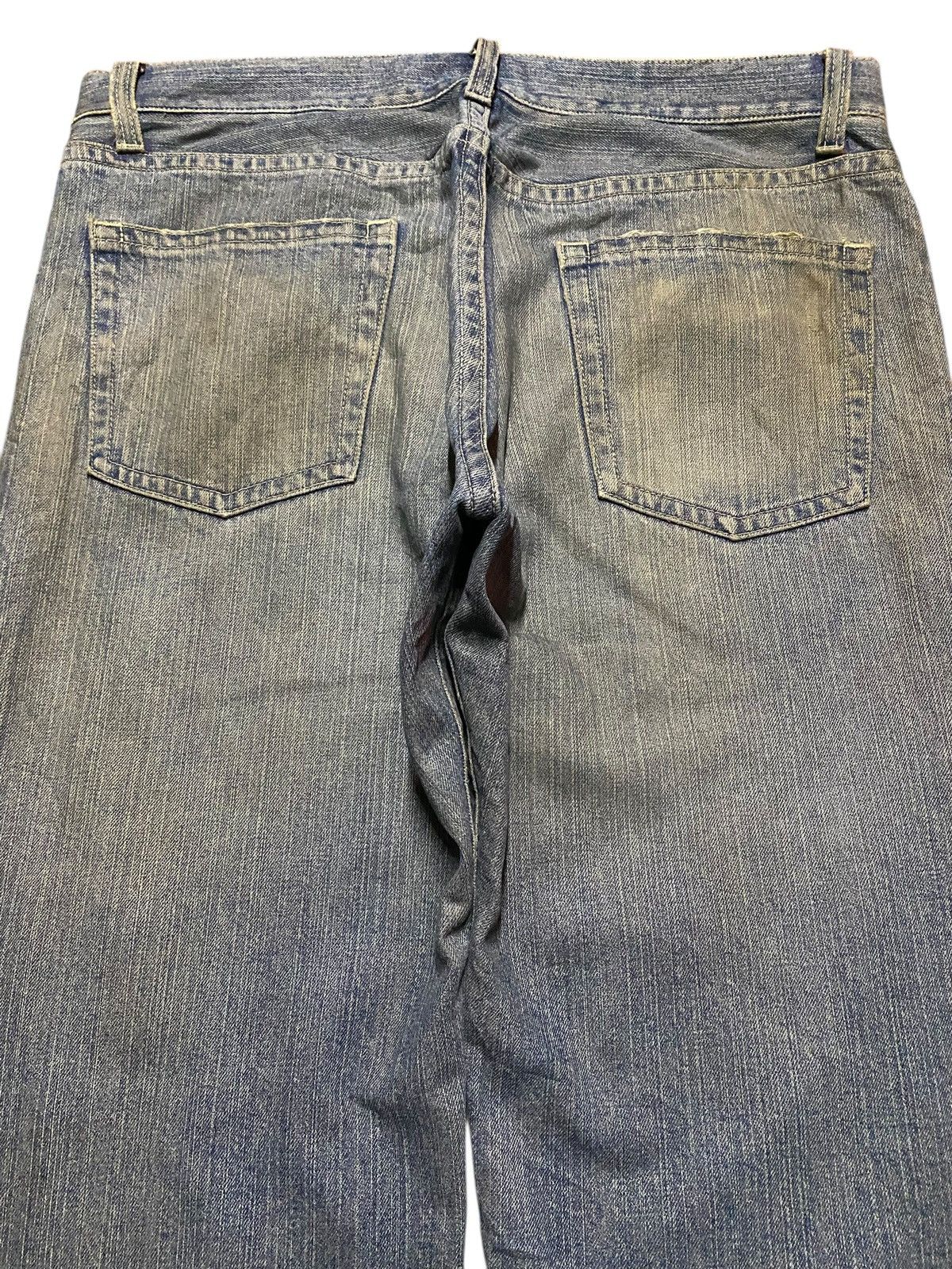 Japanese Brand Vintage Japanese Brand Mud Wash Distressed Loose Jeans Size US 37 - 4 Thumbnail