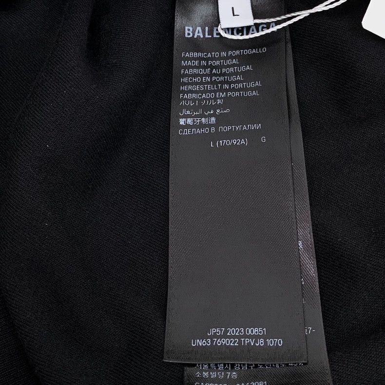 Balenciaga Balenciaga Black Logo Embroidered Zip Hoodie-2506 Size L / US 10 / IT 46 - 8 Thumbnail