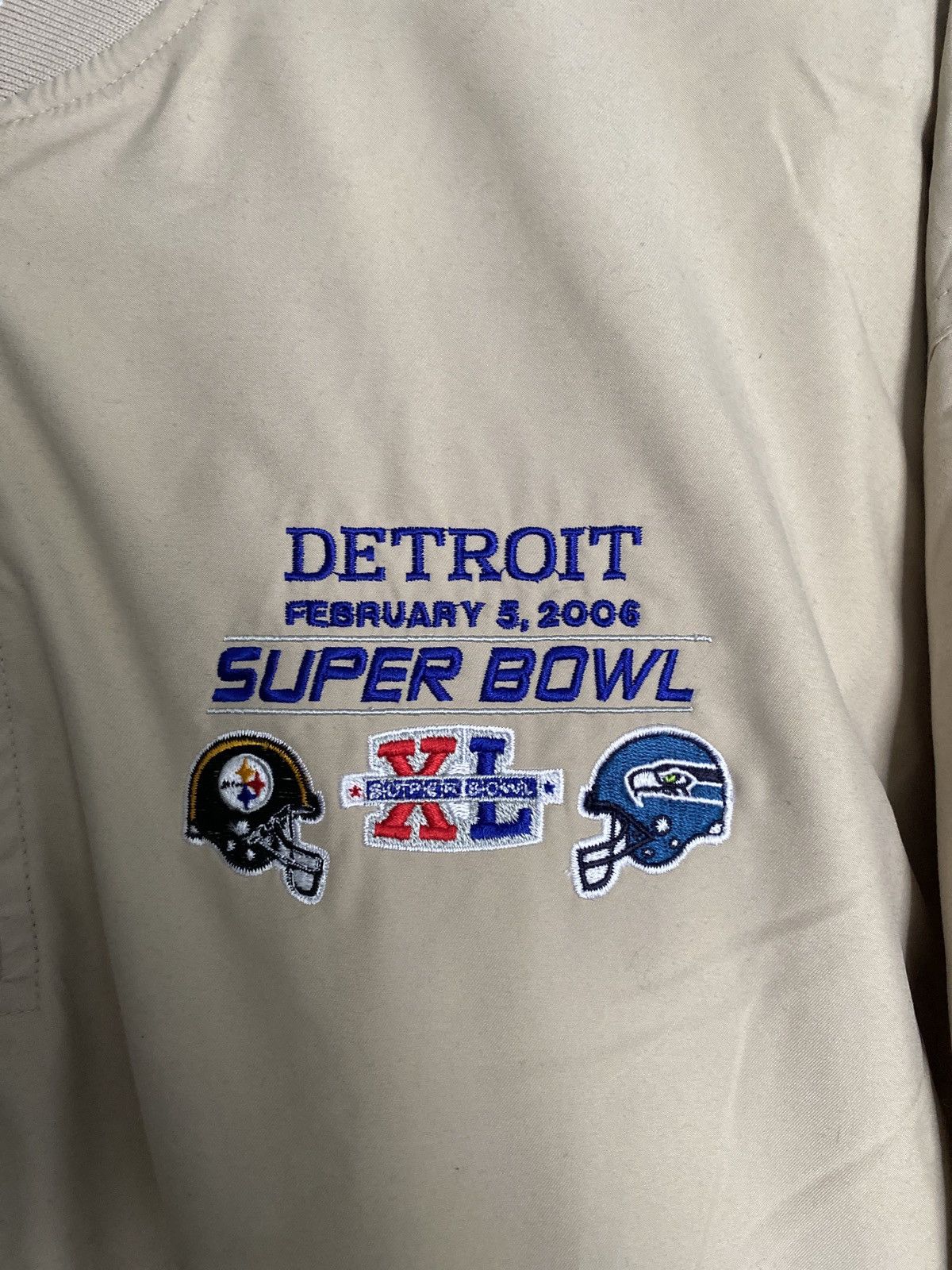 NFL SUPER BOWL XL FEBRUARY 5 2006 quarter zip jacket Size US XL / EU 56 / 4 - 7 Thumbnail