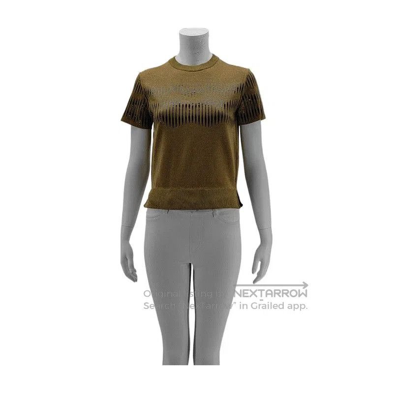 Louis Vuitton Louis Vuitton Brown Wool Short Sleeve Pullover . Size XS / US 0-2 / IT 36-38 - 1 Thumbnail