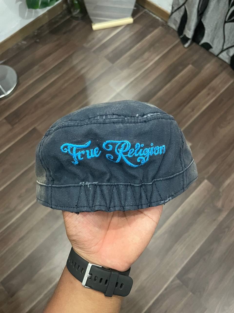 Le Grande Bleu (L.G.B.) RARE ‼️ Japanese Big Patches Buddhism True Religion Cap Size ONE SIZE - 2 Thumbnail