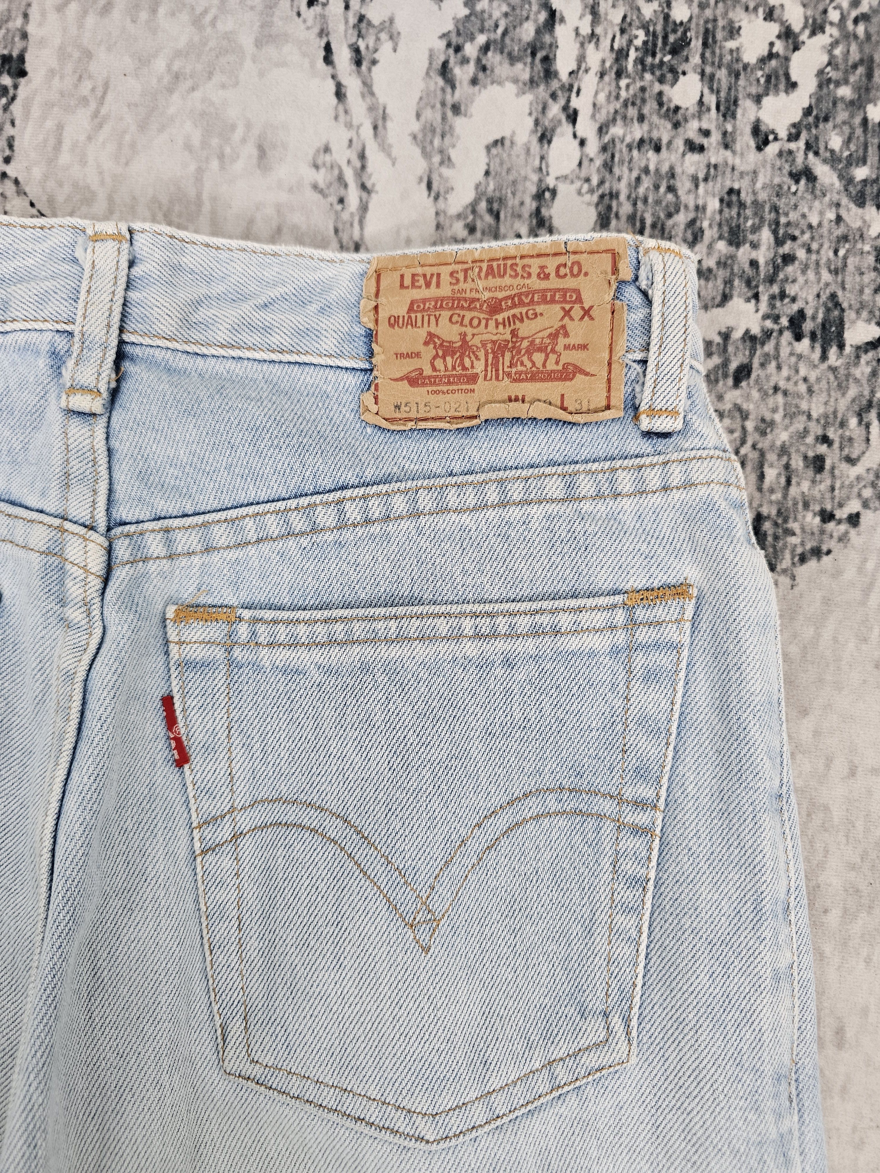 Levi's Vintage Clothing Vtg LEVIS W515 Sun Faded Light Blue High Rise Jeans L0548 Size 25" / US 0 / IT 36 - 8 Thumbnail