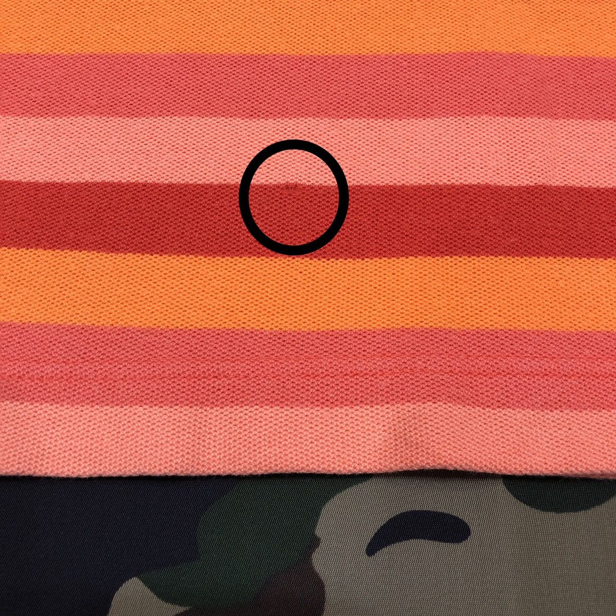 Bape One Point Striped Polo Size US L / EU 52-54 / 3 - 9 Thumbnail