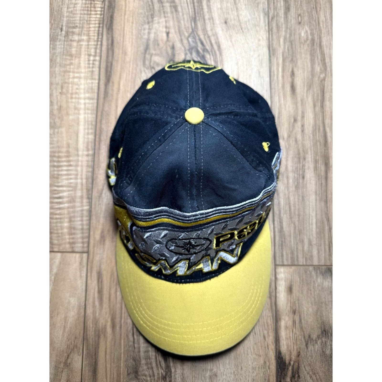 Vintage VINTAGE Polaris Hat Cap Strap Back Black Yellow Sportsman Power Sports Outdoors Size ONE SIZE - 3 Thumbnail