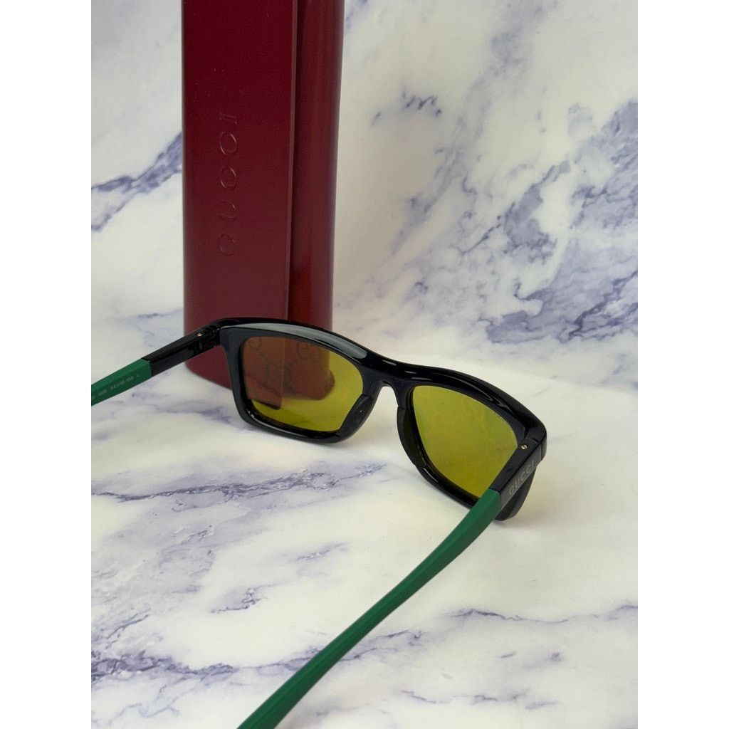Gucci NEW Gucci GG1735S Black Orange GG Logo Lens Mask Sunglasses Size ONE SIZE - 5 Thumbnail
