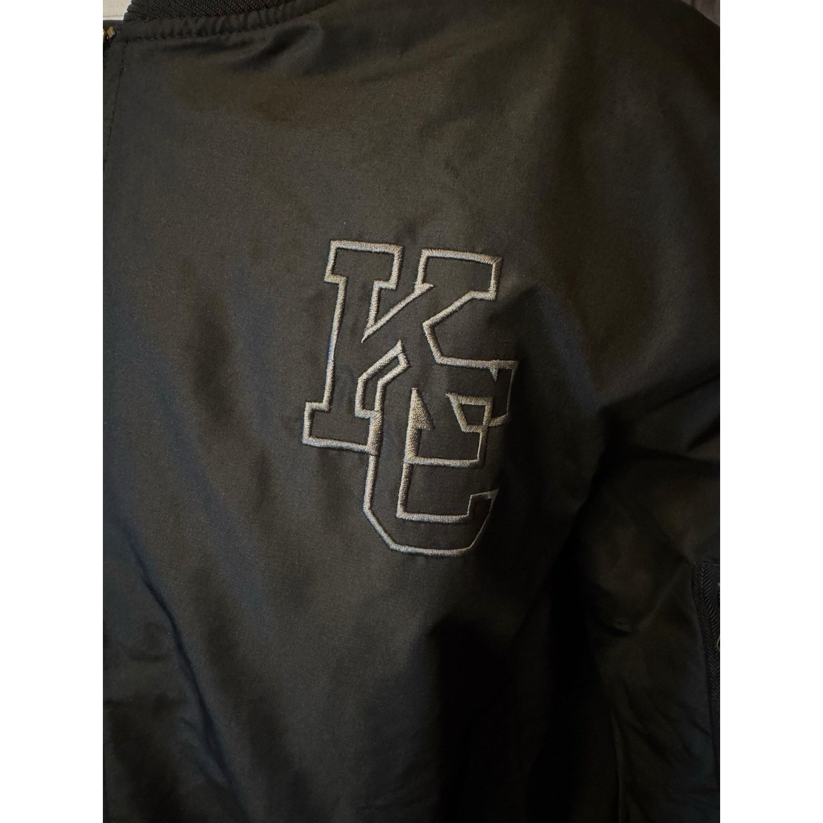 Other CHERRY CO KC Varsity Bomber Jacket 2XL Black Kansas City Size US XXL / EU 58 / 5 - 4 Thumbnail