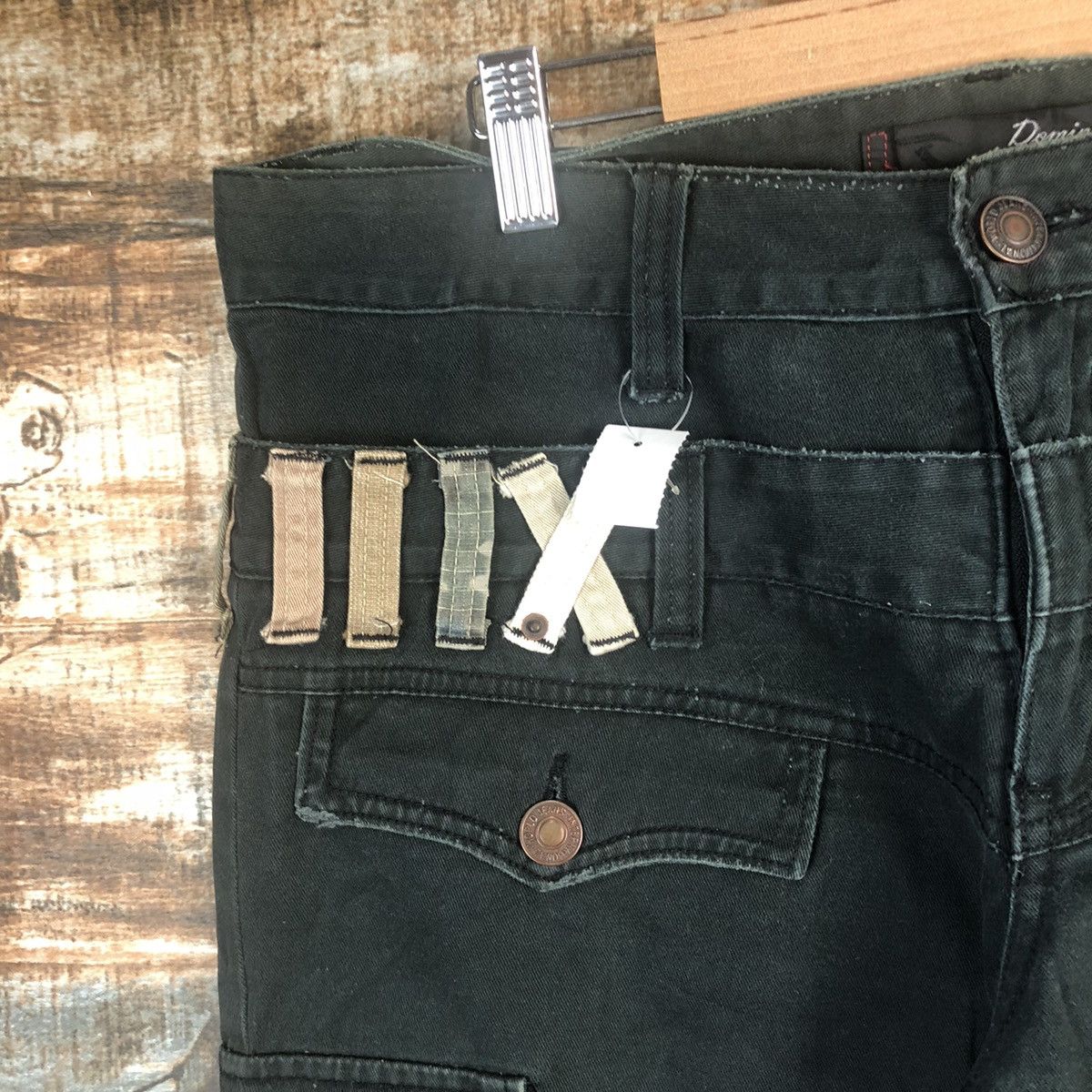 Japanese Brand DL Dominate seditonaries Black Cargo Multipocket Pants #C286 Size US 33 - 7 Thumbnail