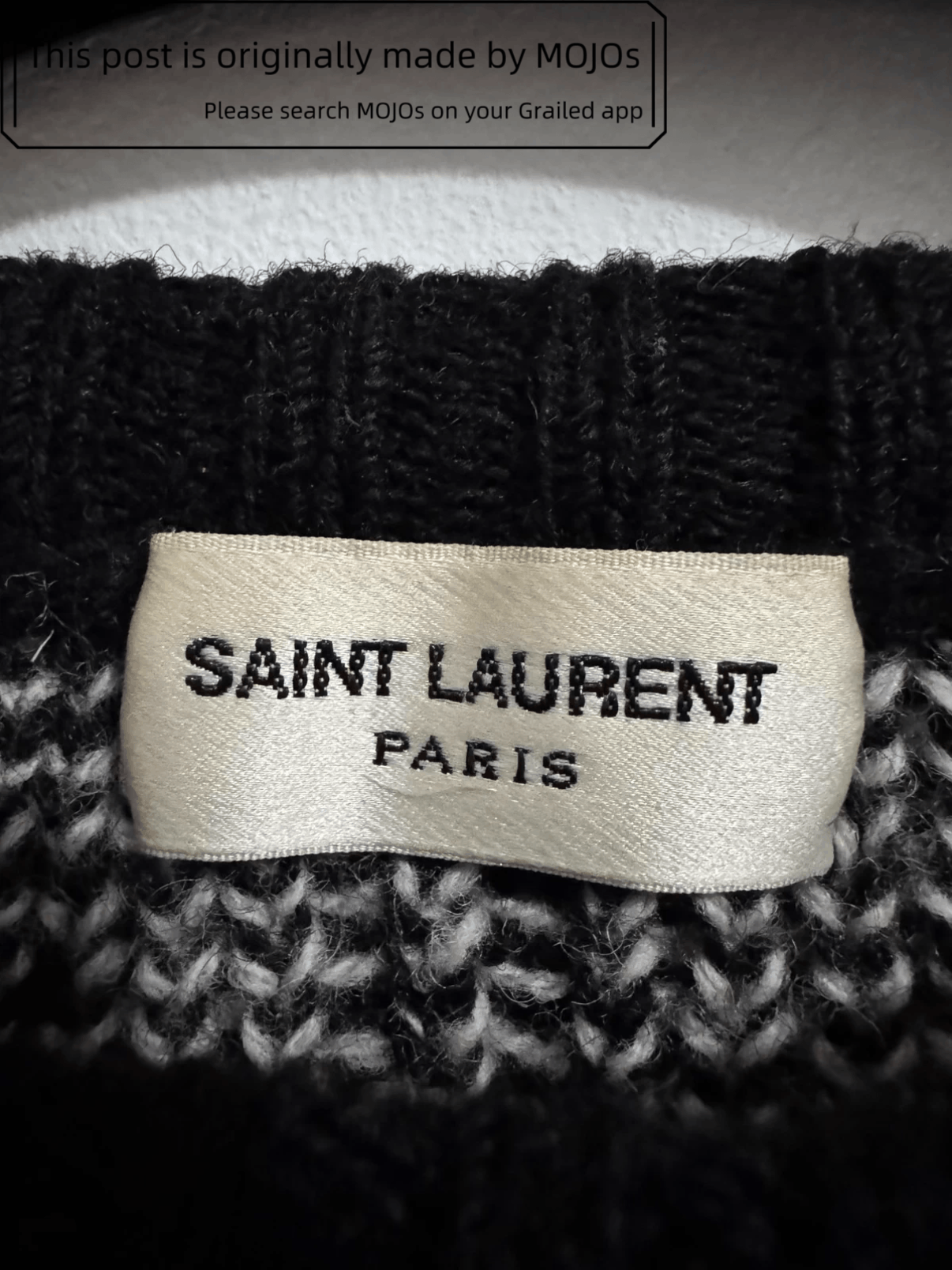 Saint Laurent Paris Sz M Saint Laurent Paris 15AW Triangle Knitwear mojos436 Size US M / EU 48-50 / 2 - 6 Thumbnail