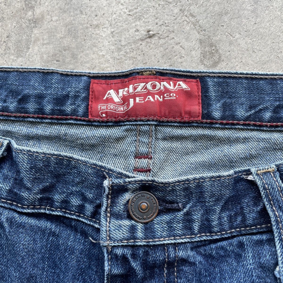 Arizona Jean Co. Vintage Arizona Jeans Faded Denim Jeans Pants W36x34.5 Size US 36 / EU 52 - 6 Thumbnail