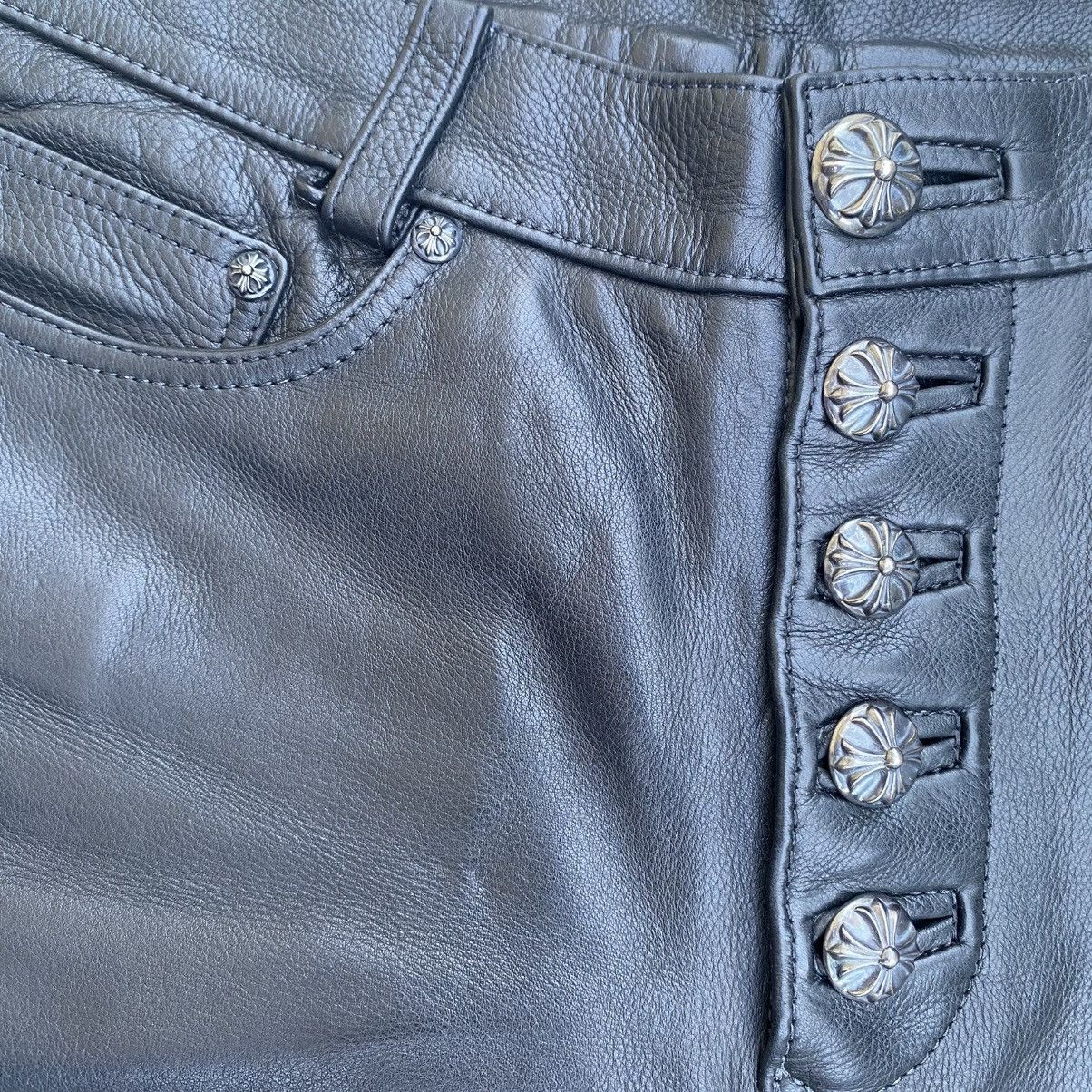 Chrome Hearts Chrome Hearts Leather Fleur Knee Pants Size US 26 / EU 42 - 8 Thumbnail