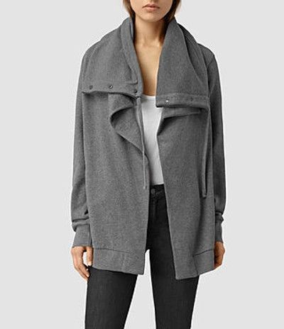 Allsaints AllSaints Brooke Sweat Drape Hoodie Black - Size S Size S / US 4 / IT 40 - 3 Thumbnail