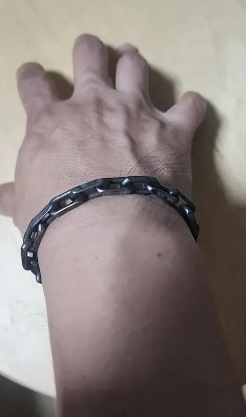 VIBE 21cm Vintage Black Bleach Chain Size ONE SIZE - 1 Thumbnail