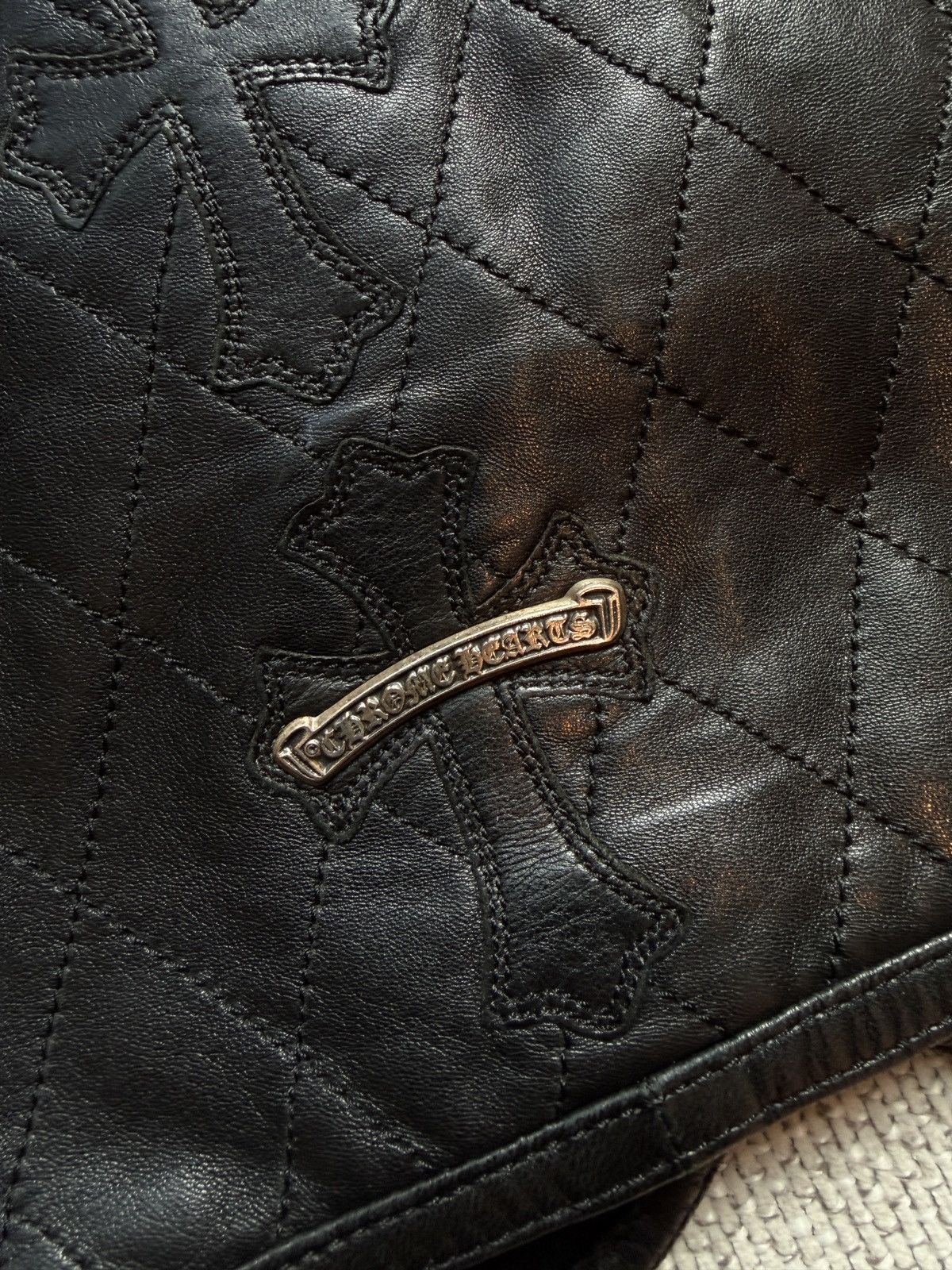 Chrome Hearts Chrome Hearts Leather Papa Vest Black Size US M / EU 48-50 / 2 - 5 Thumbnail