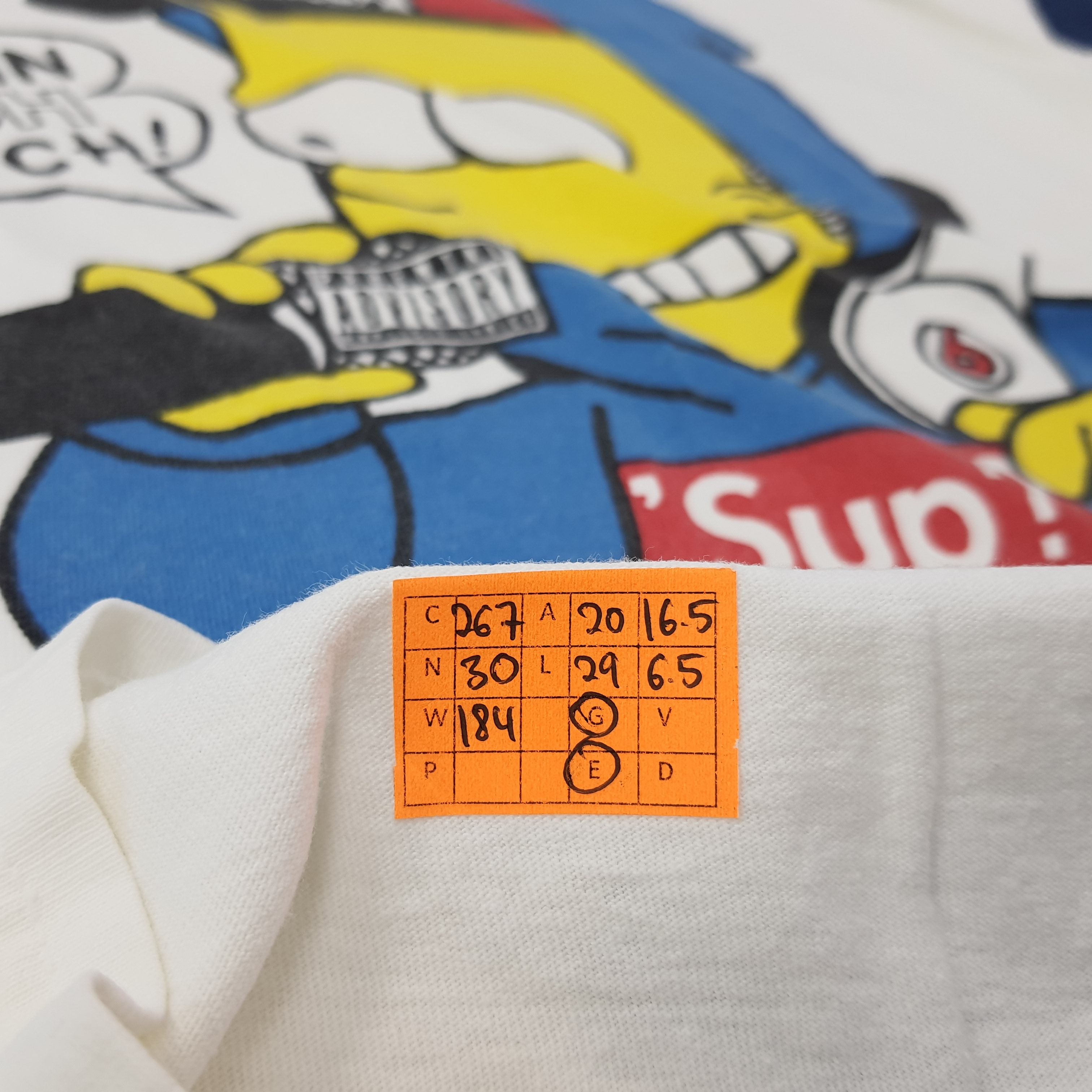 The Simpsons Vintage The Simpson Hip Hop Streetwear Tshirt C267N30 Size US M / EU 48-50 / 2 - 7 Thumbnail