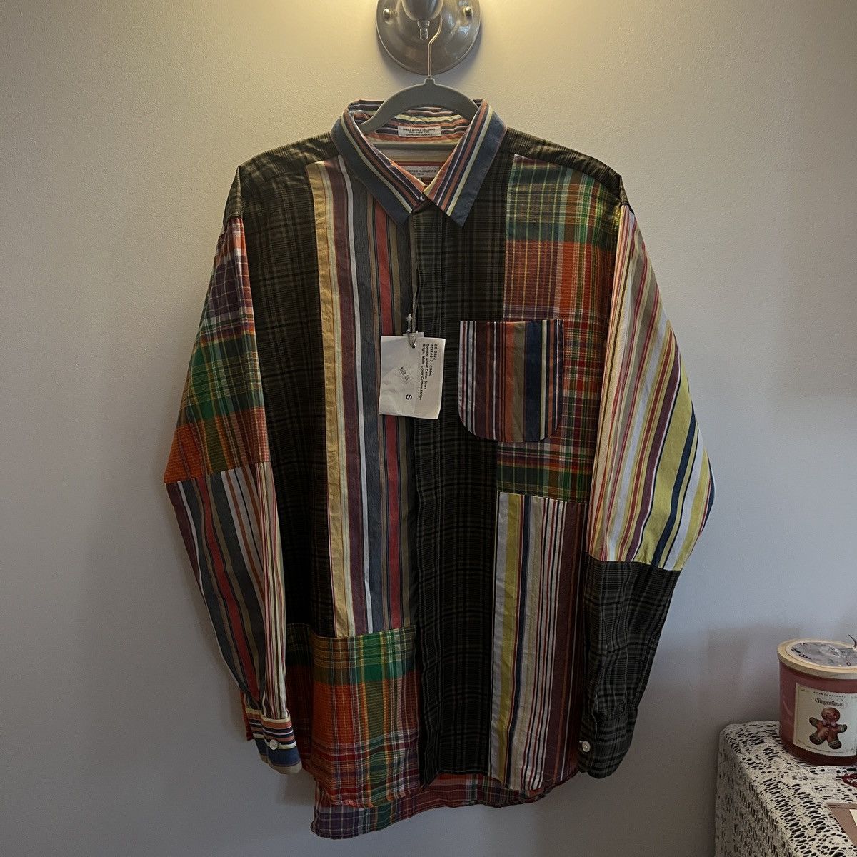 Engineered Garments Multi Color Cotton Stripe Shirt