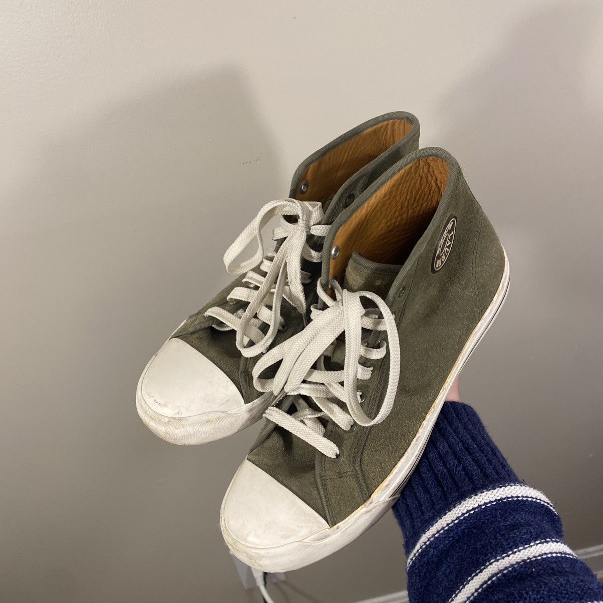Polo Ralph Lauren × Vintage Vintage 90s Polo Ralph Lauren High Top Sneakers Size US 8.5 / EU 41-42 - 2 Thumbnail