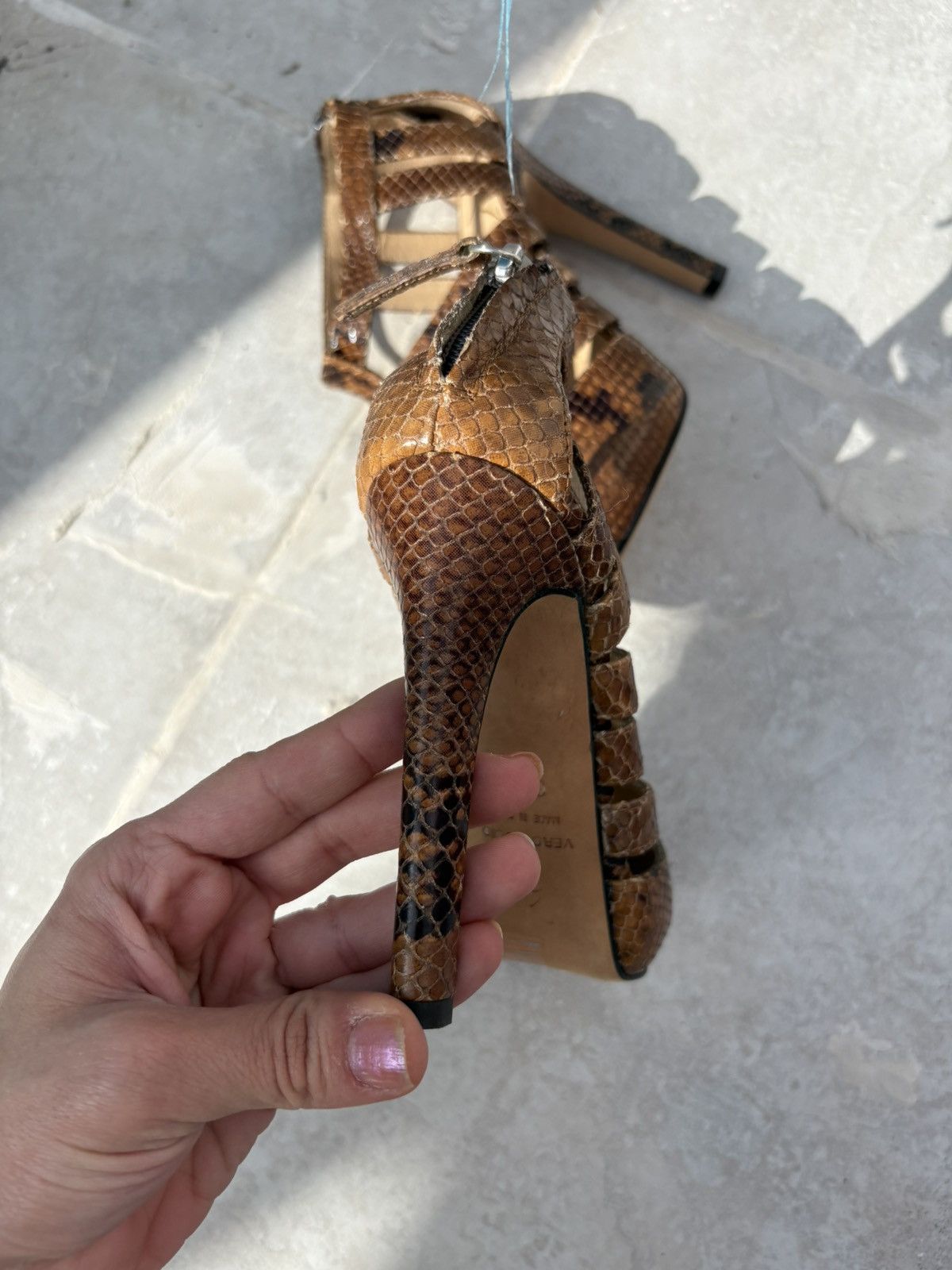 Giuseppe Zanotti Giuseppe zanotti vicini snakeskin heels Size US 6 / IT 36 - 18 Thumbnail