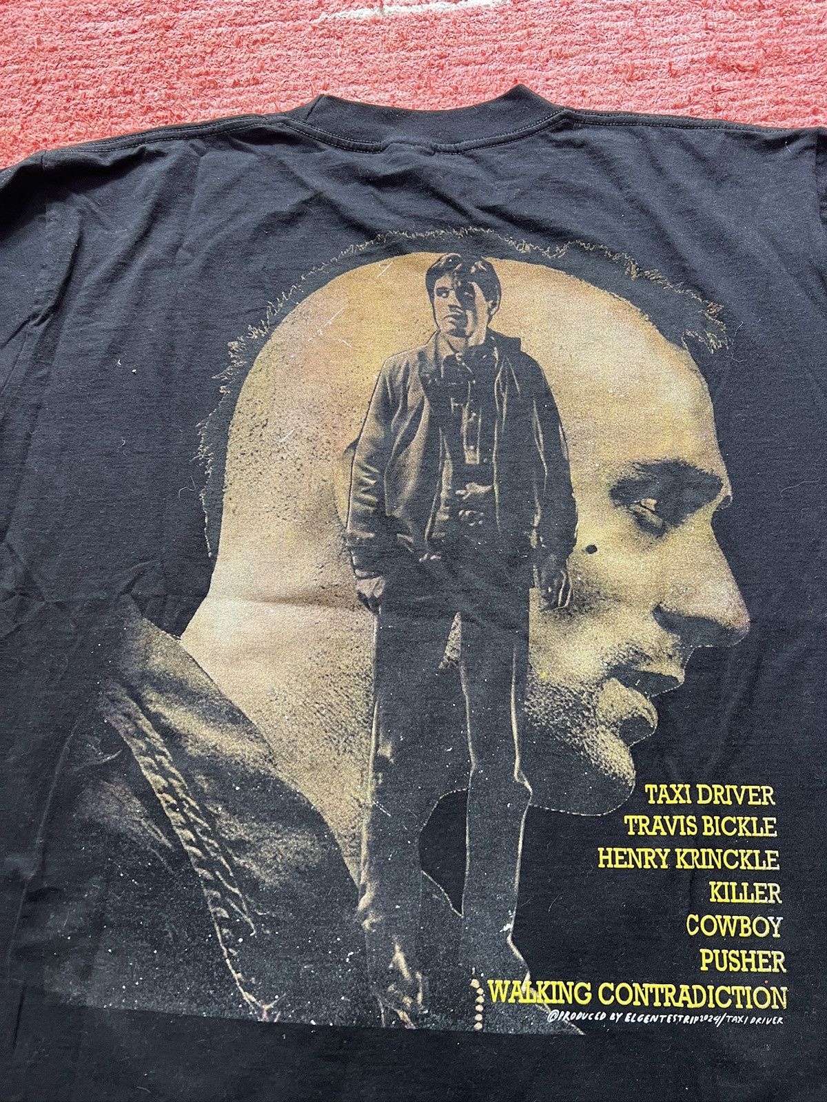 Vintage Taxi Driver 1976 movie robert de niro martin scorsese tshirt Size US XL / EU 56 / 4 - 5 Thumbnail