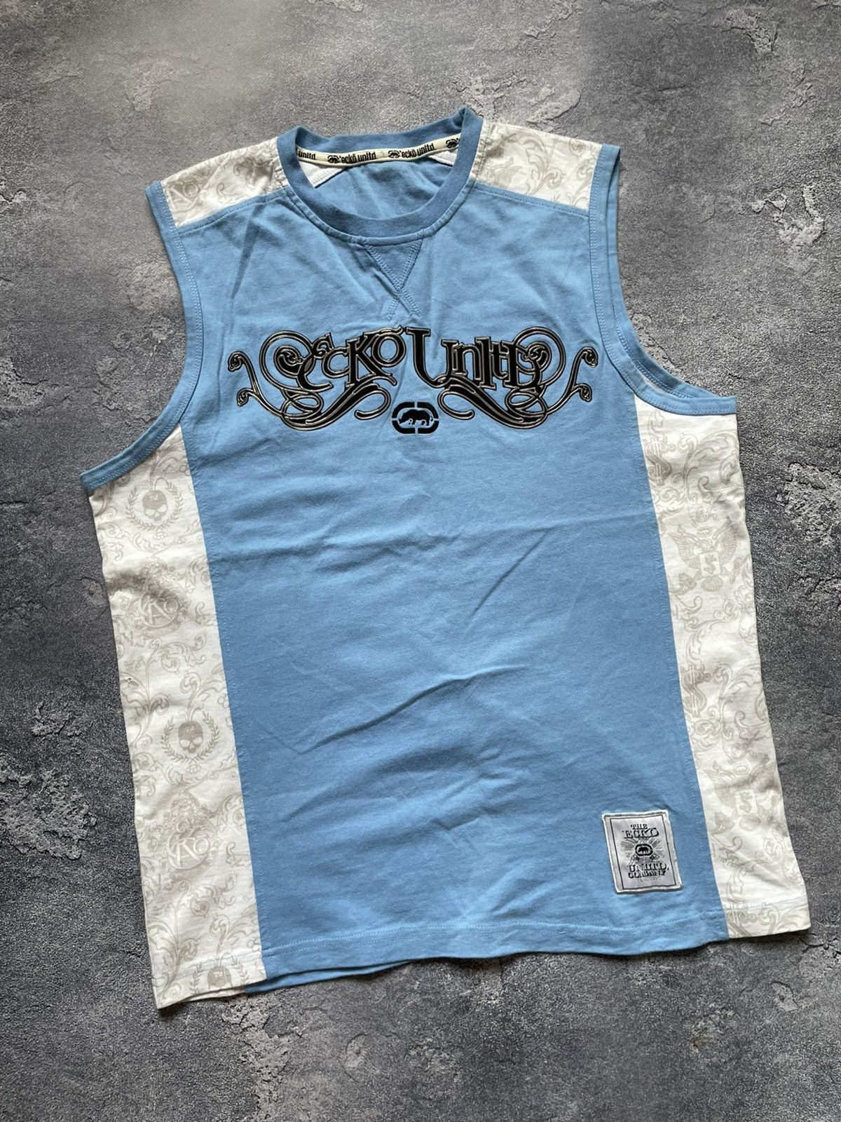 Ecko Unltd. × Vintage Vintage Ecko Unltd Big Logo Y2K Rap T Shirt Tank Tee Size US M / EU 48-50 / 2 - 3 Thumbnail
