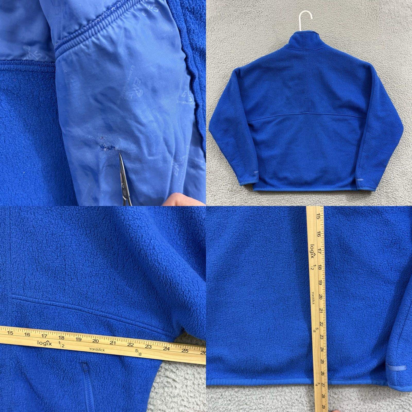 Eastern Mountain Sports VINTAGE EASTERN MOUNTAIN SPORTS Jacket Mens Large Blue Fleece Outdoor Hiking Bomber Full Zip Mid-Length Regular Blue Mens Size US L / EU 52-54 / 3 - 8 Thumbnail
