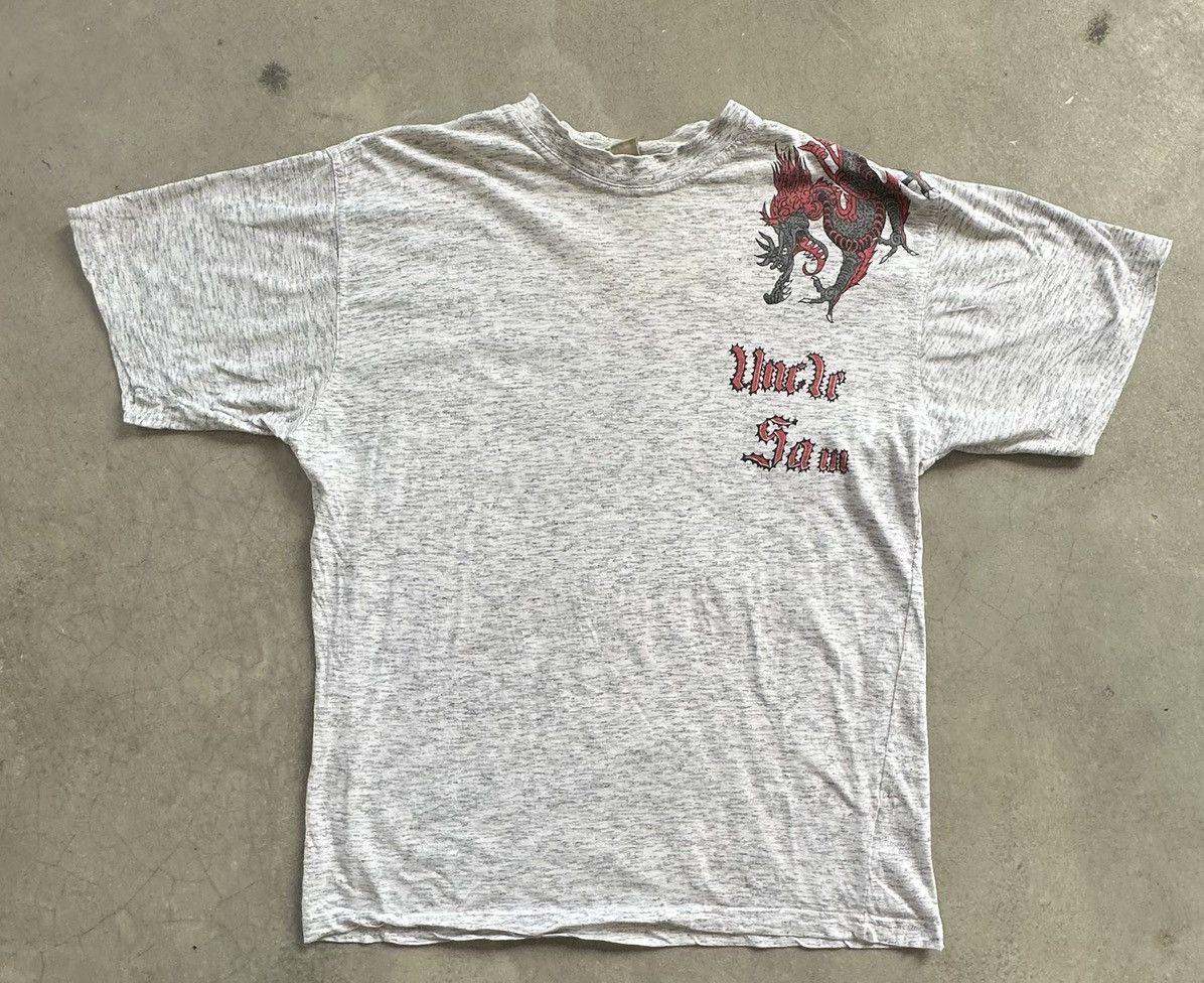 Vintage VINTAGE UNCLE SAM SPORTWEAR USA 90S DRAGON PRINT TEE Size US M / EU 48-50 / 2 - 1 Thumbnail