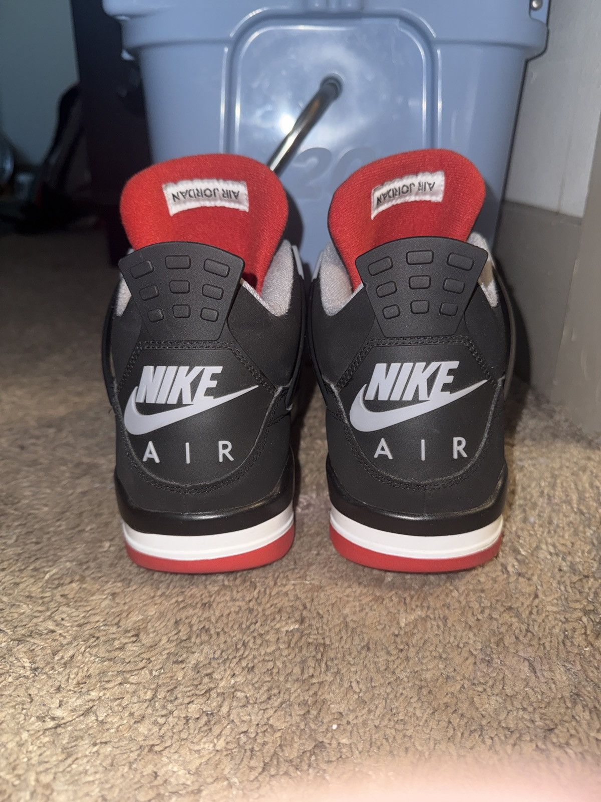 Nike 2019 Bred Jordan 4’s Barely worn Size US 11 / EU 44 - 4 Thumbnail
