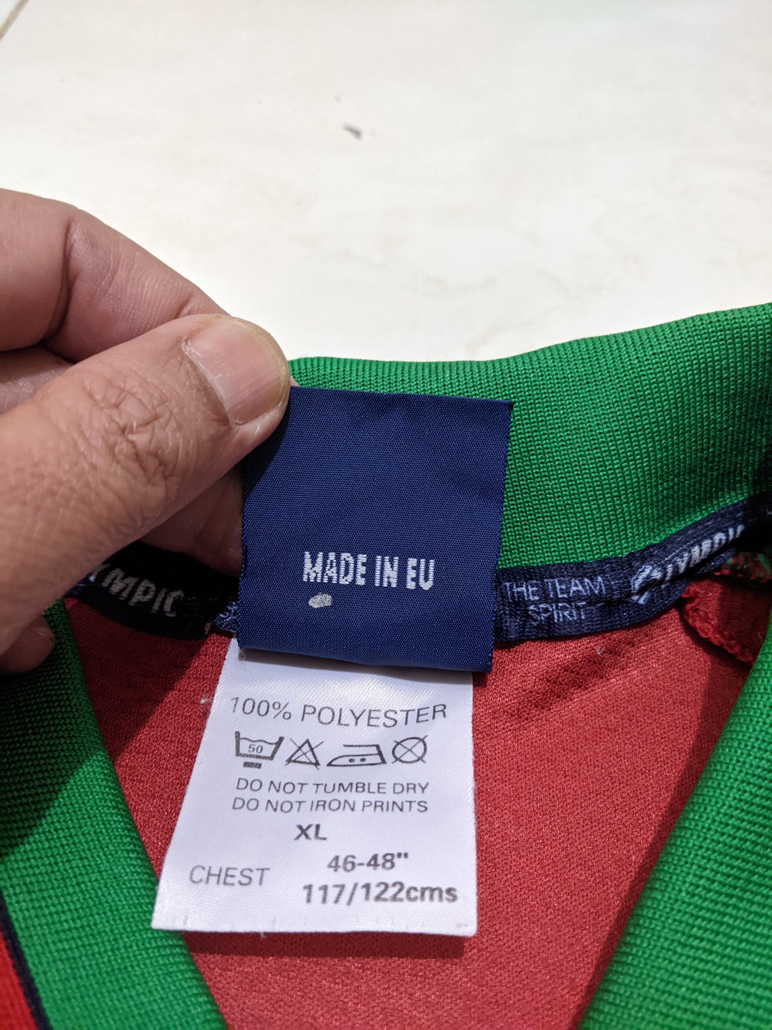 Vintage Jersey Portugal euro 1996 home Rui Costa football shirt Size US XL / EU 56 / 4 - 9 Thumbnail