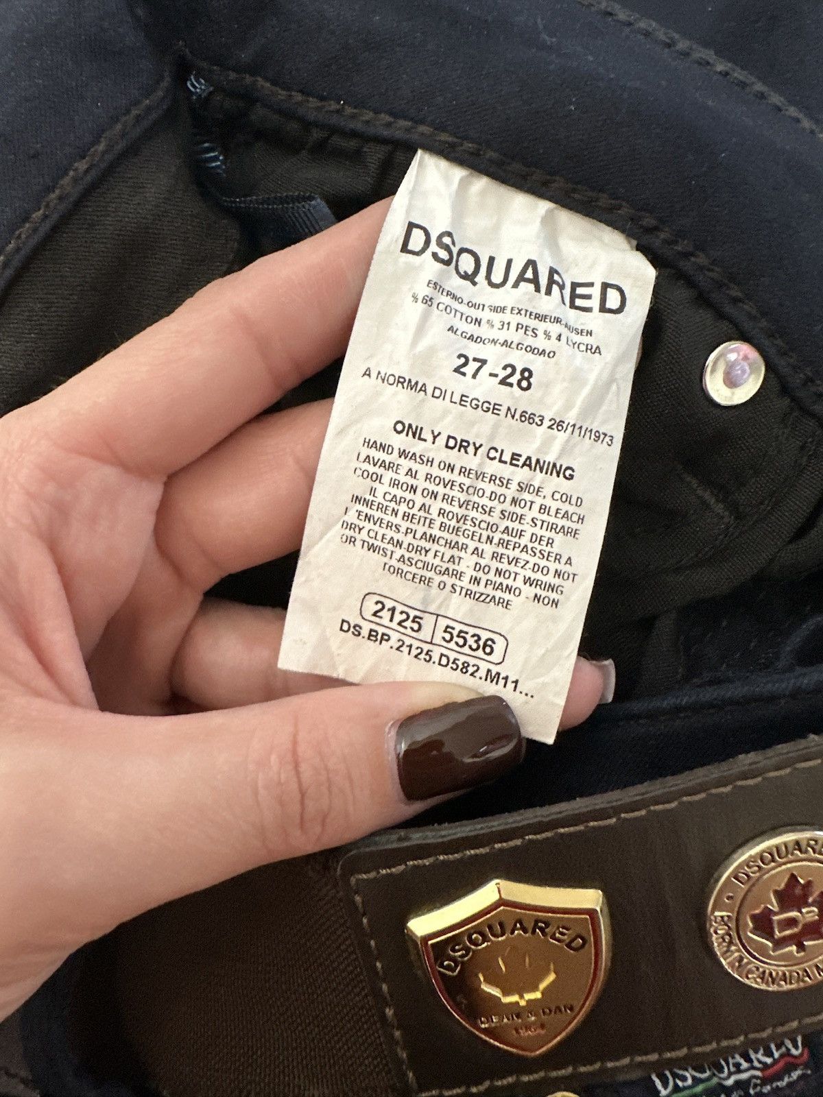Dsquared2 Dsquared2 women's skinny pants with belt Size 26" / US 2 / IT 38 - 13 Thumbnail
