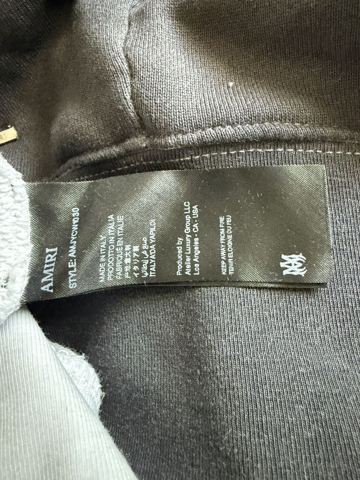 Amiri WAVES HEAVY TERRY CREWNECK SWEATSHIRT Size US XXL / EU 58 / 5 - 8 Thumbnail