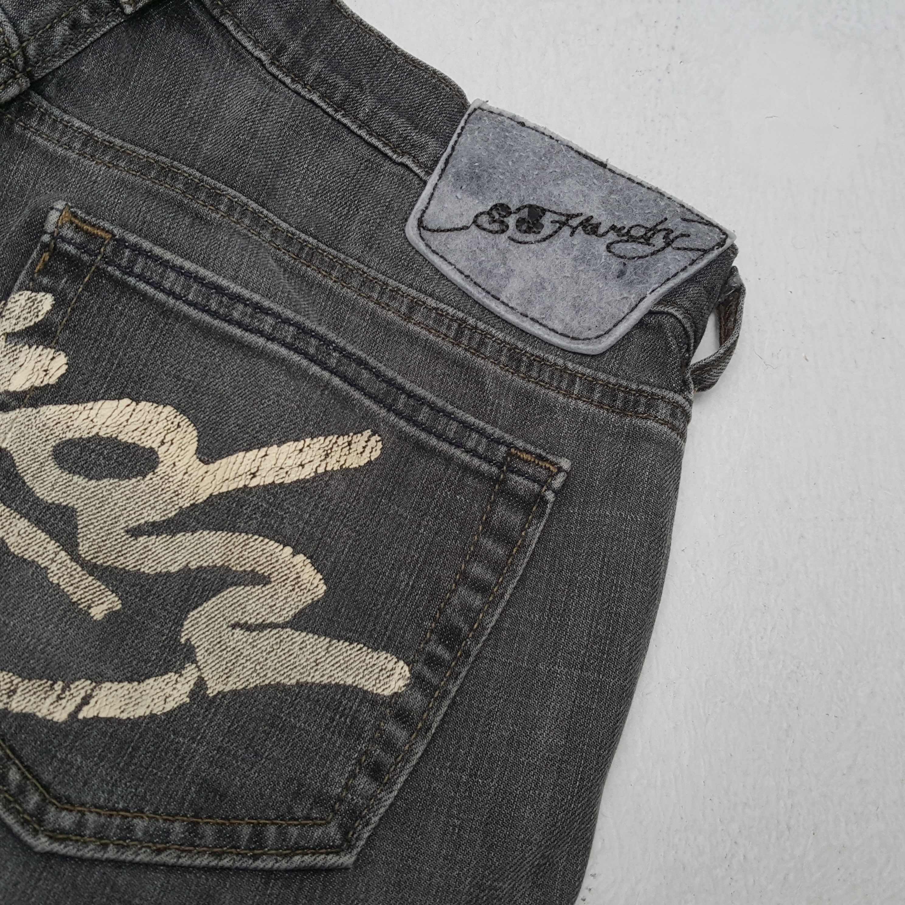 Christian Audigier × Ed Hardy × Vintage Vintage ED HARDEY Christian Audigier Designer Jeans C280N22 Size 34" / US 12 / IT 48 - 9 Thumbnail