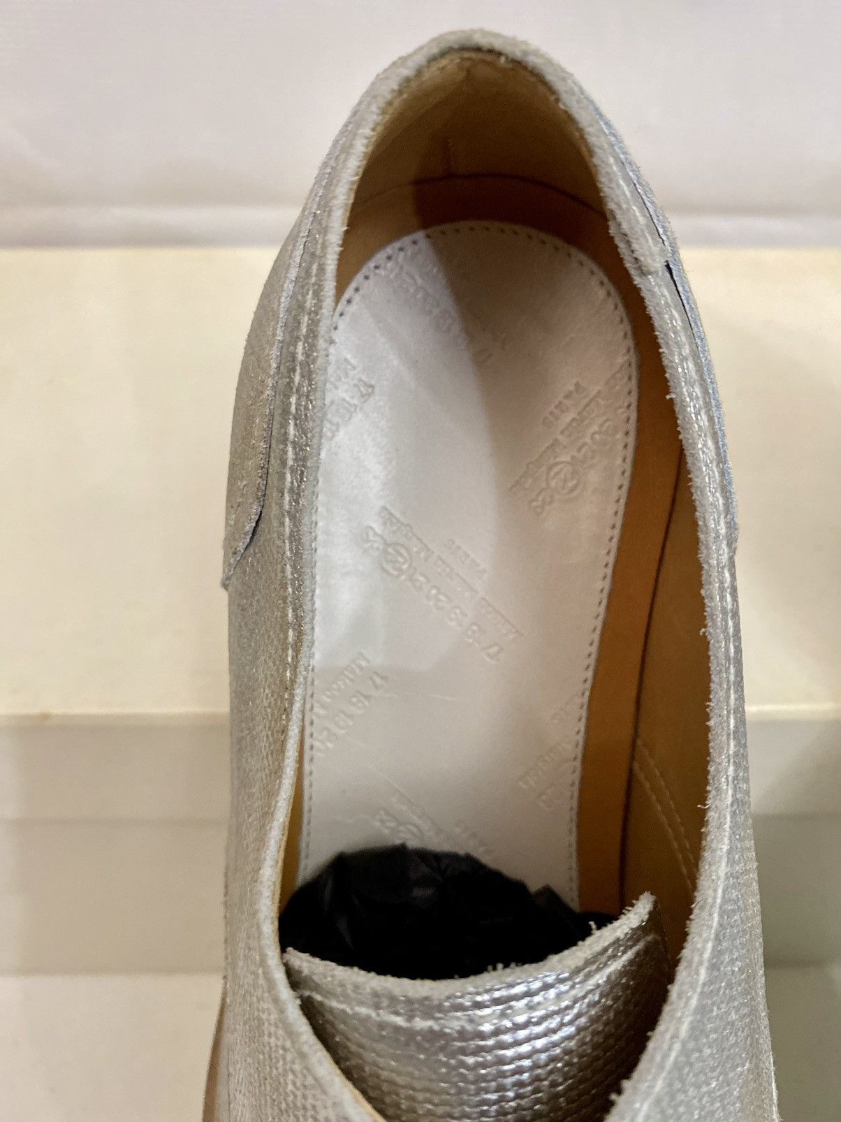 Maison Margiela Maison Margiela 22 🇮🇹 Silver treated TinMan Captoe 7 US New Size US 7 / EU 40 - 13 Thumbnail