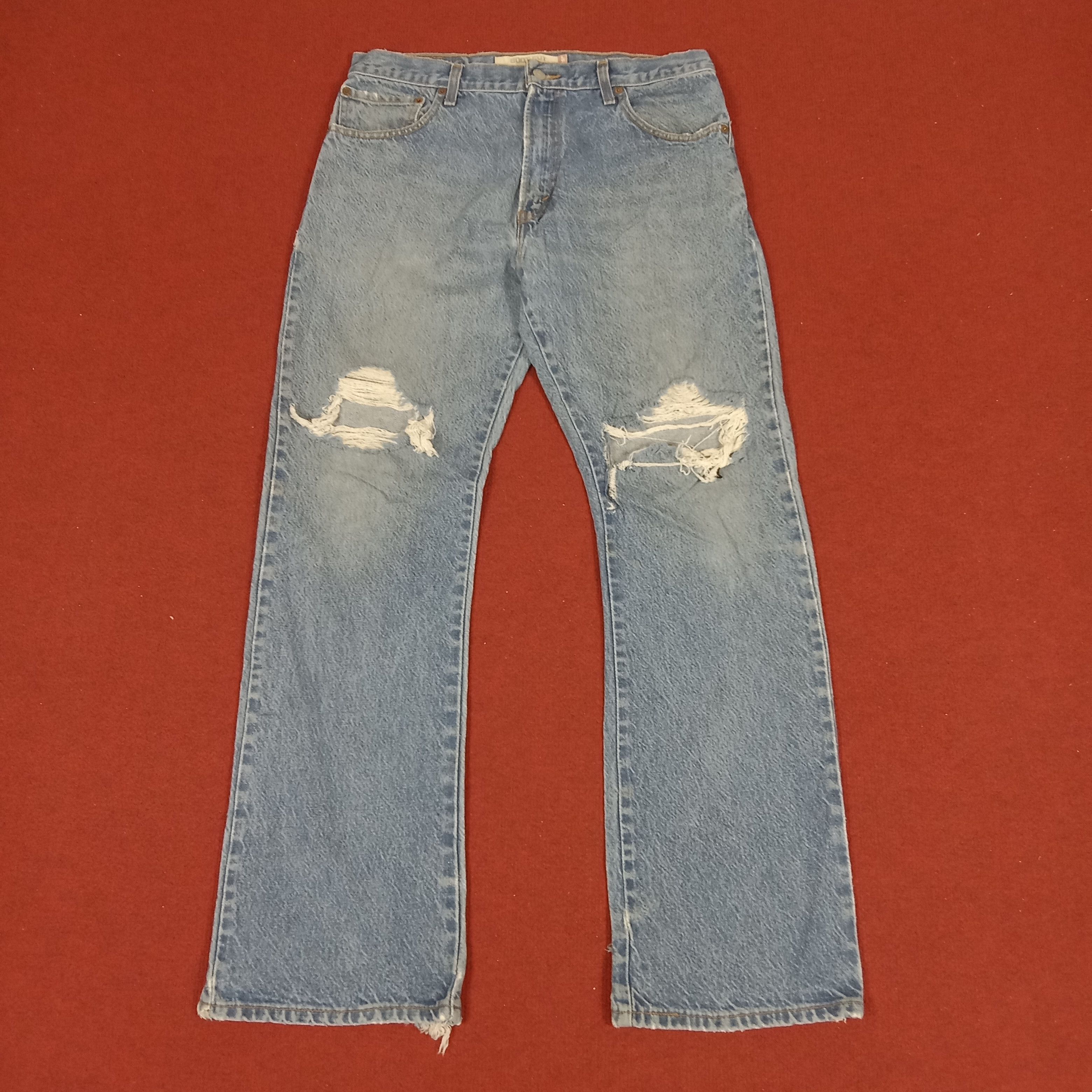 Levi's × Vintage Levis Daily Wear Rock Bootcut Style Distressed Jeans Size US 33 - 1 Thumbnail