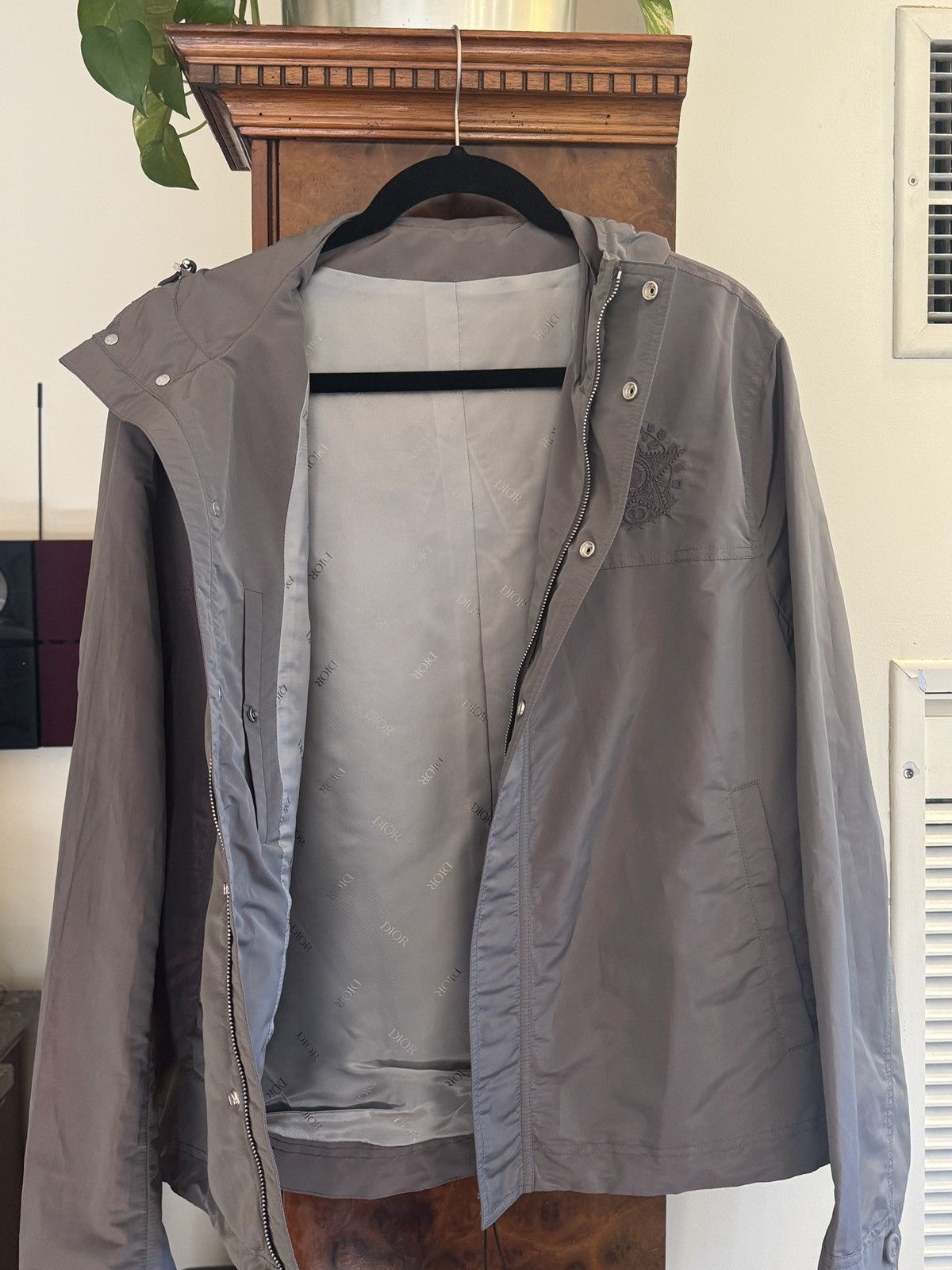 Dior Dior Lilac/Purple Windbreaker Rain Jacket with Embroidery Size US M / EU 48-50 / 2 - 7 Thumbnail