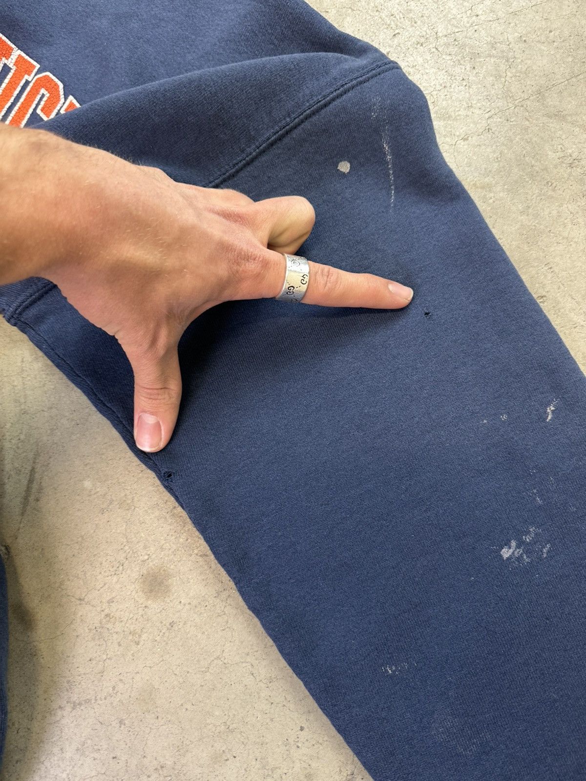 Vintage vintage 90s syracuse university painter collegiate crewneck Size US XL / EU 56 / 4 - 10 Thumbnail