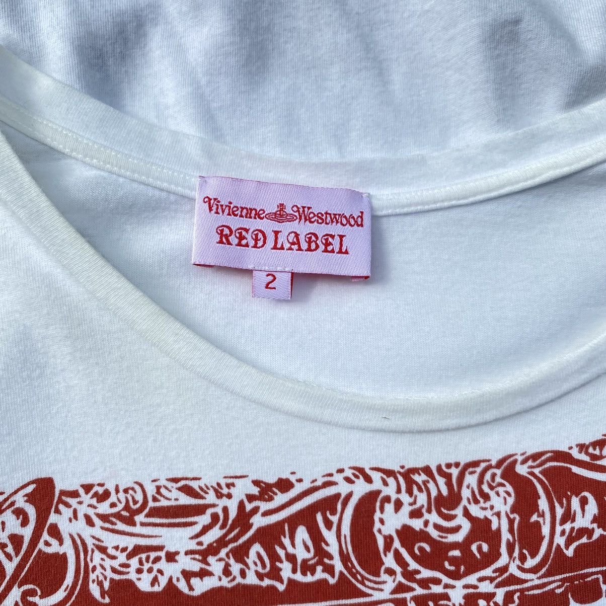 Vivienne Westwood Vivienne Westwood Floral Basket & Bird Print White Tee Size M / US 6-8 / IT 42-44 - 3 Thumbnail