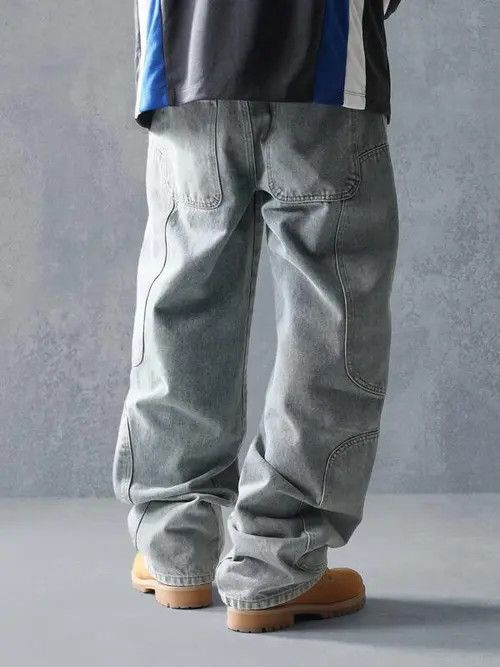 Jean Washed Loose Fit Denim Jeans 90s Size US 30 / EU 46 - 4 Thumbnail