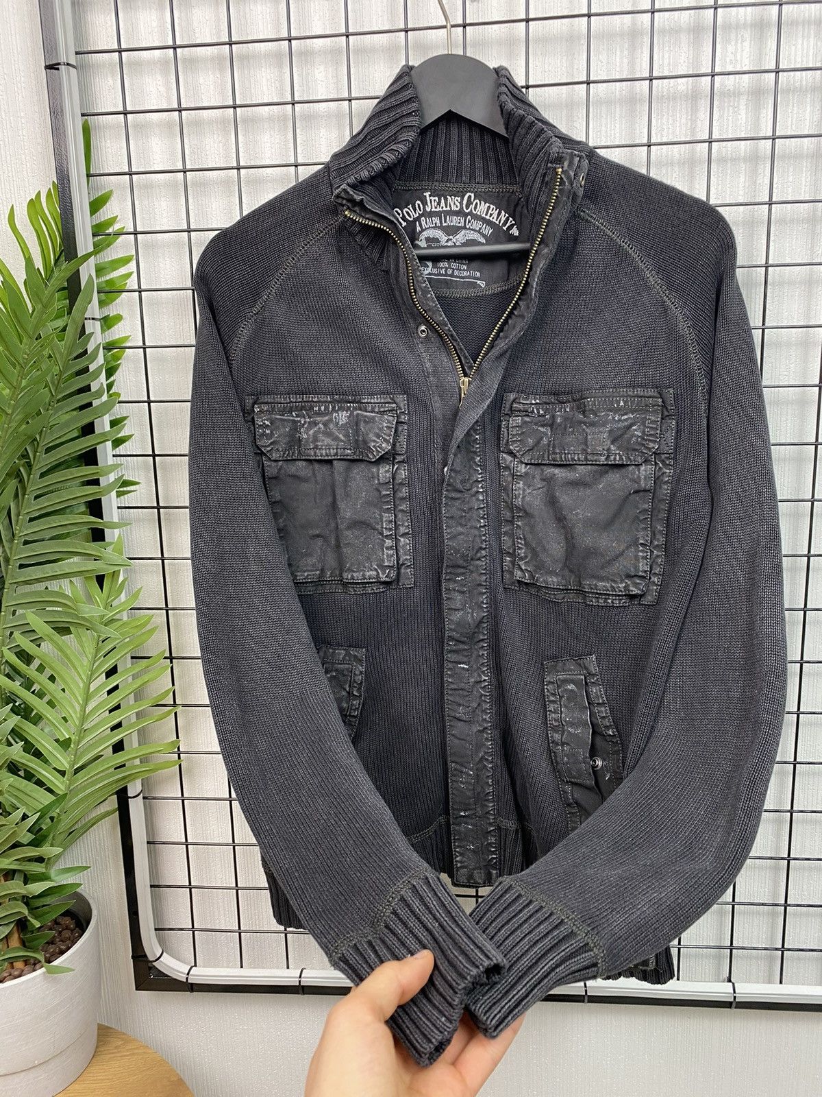 Lauren Ralph Lauren Polo Jeans Company Ralph Lauren Zip Knit Sweater Men Black S Size US S / EU 44-46 / 1 - 13 Thumbnail