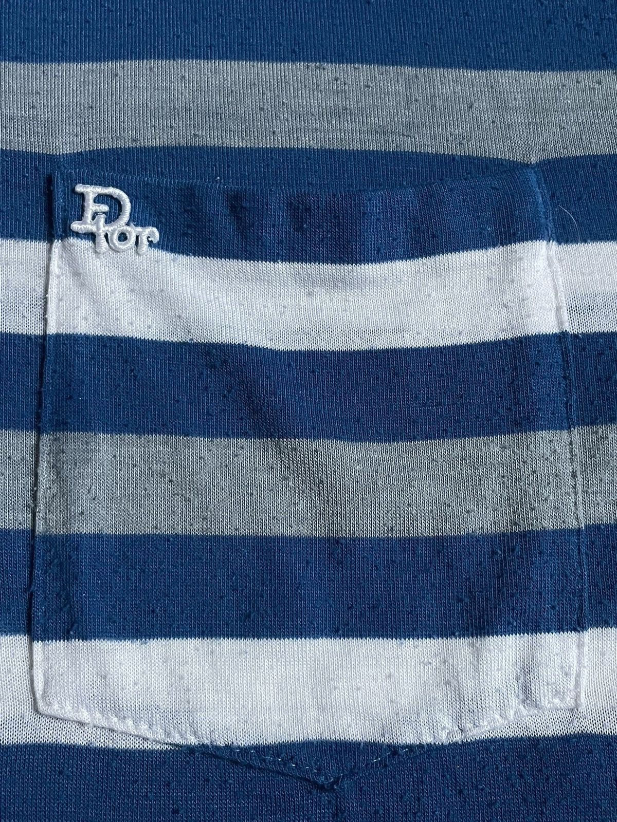 Dior Vintage Christian Dior 80’s Striped Polo T-Shirt RARE Size US M / EU 48-50 / 2 - 3 Thumbnail