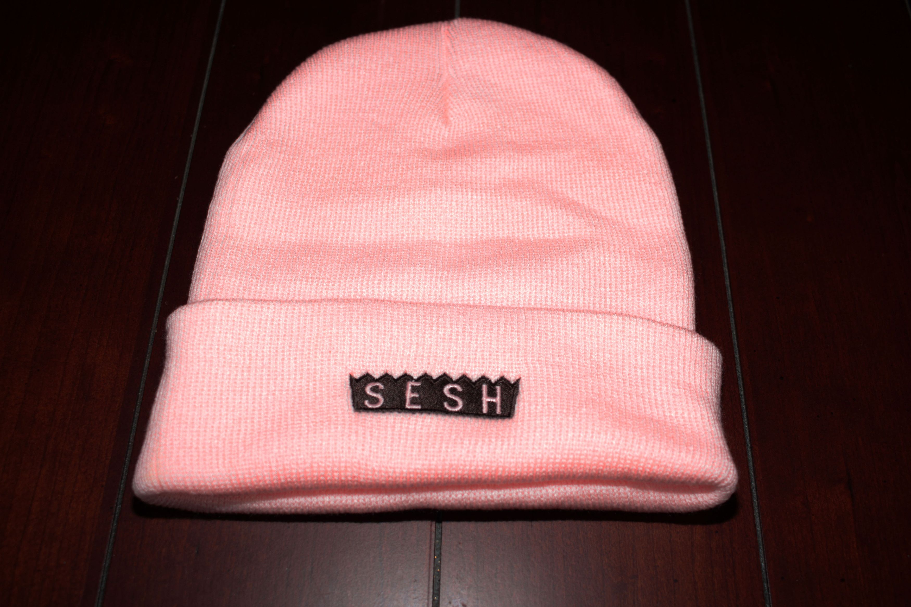Bones × TeamSESH TeamSESH 'SimpleSesh' Embroidered Beanie (Pink) Size ONE SIZE - 4 Thumbnail