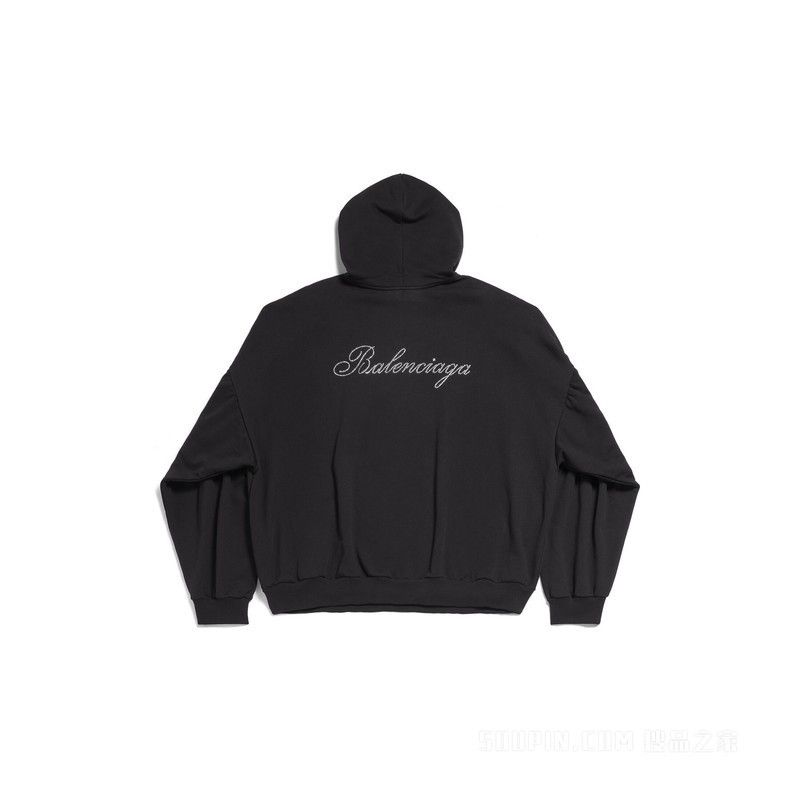 Balenciaga HANDWRITTEN ROUND HOODIE Size US L / EU 52-54 / 3 - 1 Thumbnail