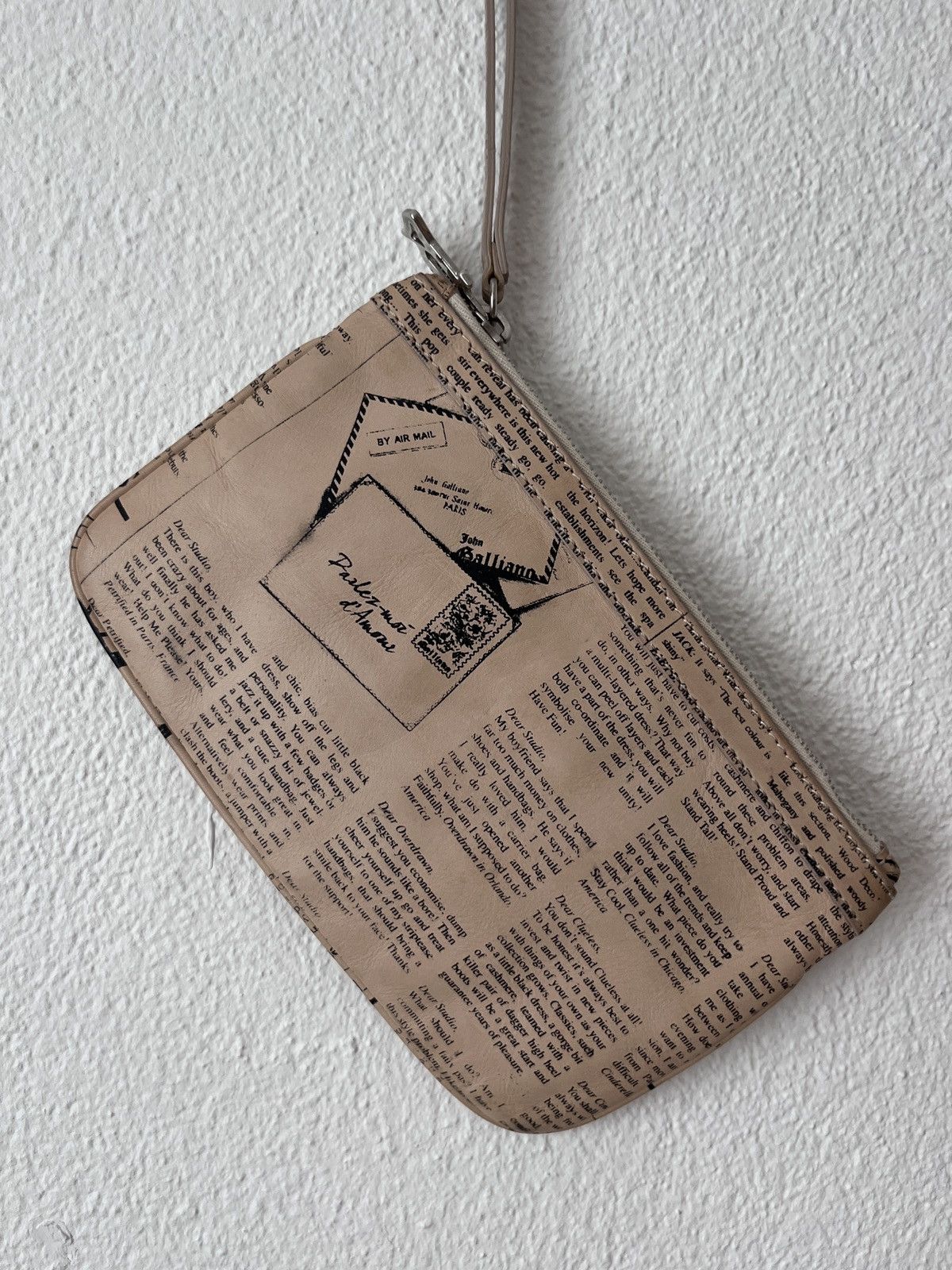 John Galliano Archive John Galliano "Gazette" Newspaper Print Wristlet Size ONE SIZE - 11 Thumbnail