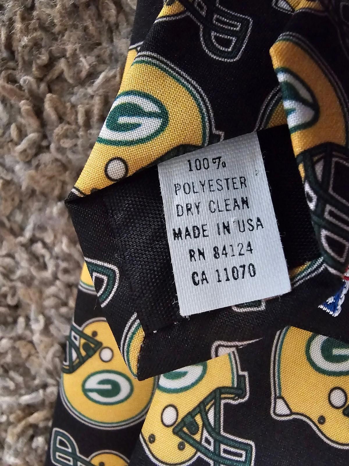 Ralph Marlin Vintage Green Bay Packers NFL Tie 1997 Ralph Marlin Stained Size ONE SIZE - 7 Thumbnail