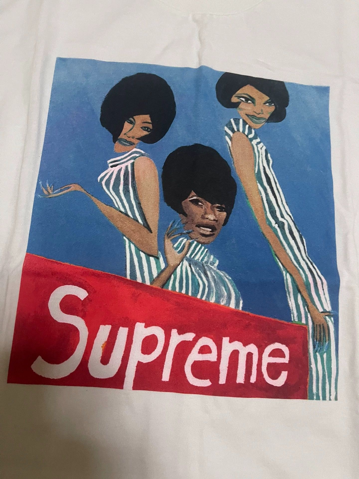 Supreme Supreme Comic Girl Group Tee White M SS NWT - Back Ox Size US M / EU 48-50 / 2 - 2 Thumbnail