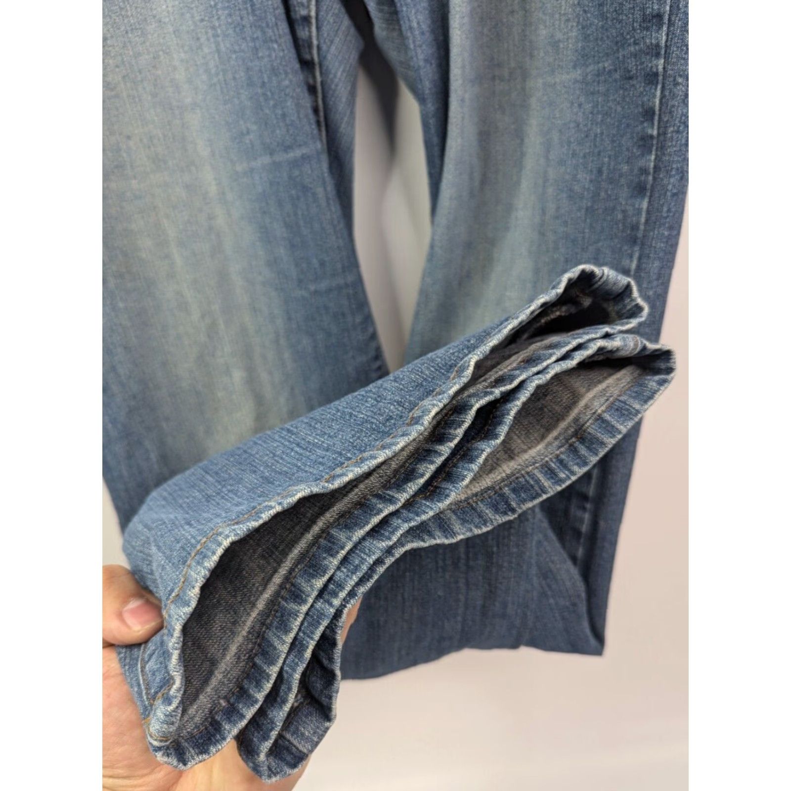 Gap VINTAGE Gap Jeans Women's 12 Blue Low Rise Bootcut Flare Medium Wash Stretch Y2K Denim 5-Pocket Womens Size 34" / US 12 / IT 48 - 2 Thumbnail