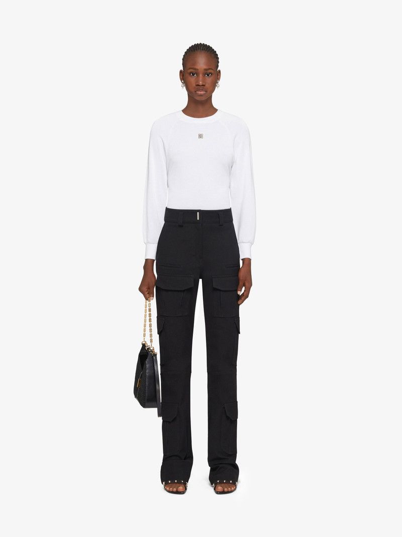 Givenchy o1n1vont0326 Slim Fit Sweatshirt in White Size M / US 6-8 / IT 42-44 - 3 Thumbnail