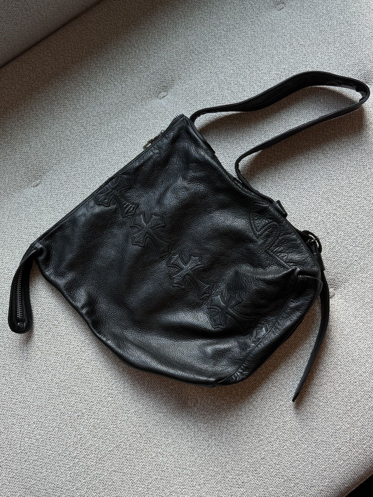 Chrome Hearts Chrome Hearts Black Lelo Cross Patch Messenger Bag Size ONE SIZE - 1 Thumbnail
